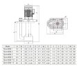 Насос кислоты QHA-50SK-7.5, PP, 5,5kW, 942L/min, 25m