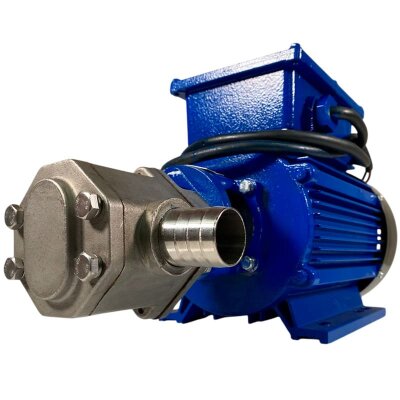 Bomba de engranajes de acero inoxidable para aceite de motor WCB-100/220V 50Hz, 50 l/min, 30 m, AISI 304, 1,1 kW, 1400 rpm, Ex