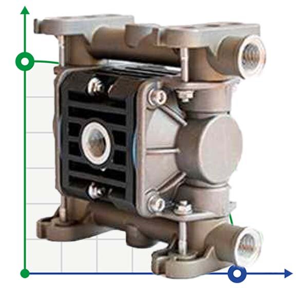 Pneumatische Membranpumpe BOXER 15 AISI316 IB15-A-HTTAT--
