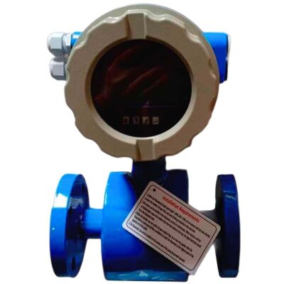 DN80 Электромагнитный расходомер LDG PN16 (бражка) 0...50 m3/h, 4-20mA+RS485 из углеродистой стали, футерованный PTFE