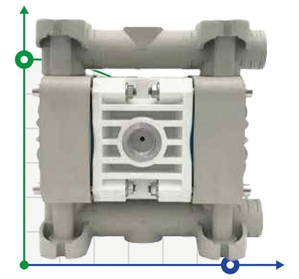 Pneumatische Membranpumpe BOXER 15 PP IB15-P-NTTPD--
