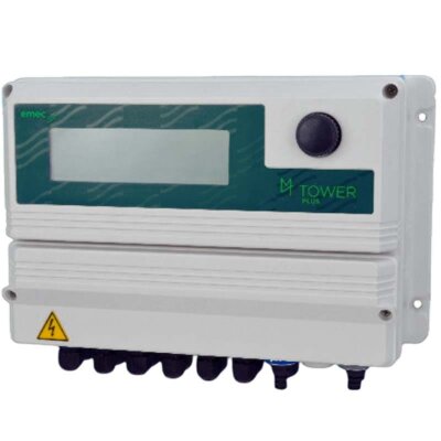 Sterownik EMEC MTOWER PLUS, trójparametrowy system sterowania dla chłodni kominowych