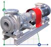 Bomba de aceite caliente EMSE EKY 32-200, 7,5 kW, 380V, 2900 con motor, acoplamiento montado en bastidor