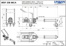 Винтовой насос из нержавеющей стали LIVERANI MXF300INCA TF 5,5кВт 115-430об/мин 380В AISI 304 с частотником, пультом дистанц.управл.(15 м), на тележке