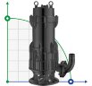 Tauchmotorpumpe für verschmutztes Wasser, Abwasser 65WQA25-17-2,2/2