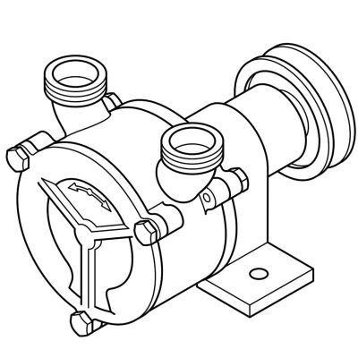 Жидкостно-кольцевой вихревой насос LIVERANI SPECIAL NEOS 3/4, 29 л/мин, AISI 316, без двигателя