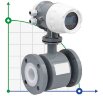 DN15 Débitmètre électromagnétique en acier au carbone KLD PN16 (acide sulfurique 98%), 0.19-3.18 m3/h,4-20mA+RS485