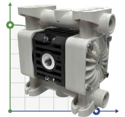 Pneumatic diaphragm pump BOXER 15 PP IB15-P-NTTPV--
