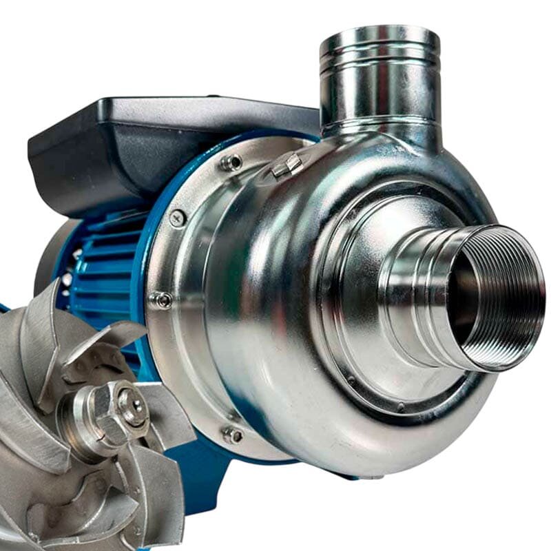 Насос бражки с открытым рабочим колесом TS100, 0,75 кВт, AISI 304, 220В/50Гц, 2900 об/мин