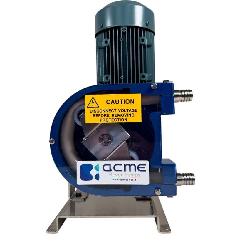 Pompe péristaltique pour le pompage de vernis ACME Pompe AS 15 FX 228 l/h, 230/400V 50Hz, 0,18 kW, 93 tr/min - TPV, à capacité fixe
