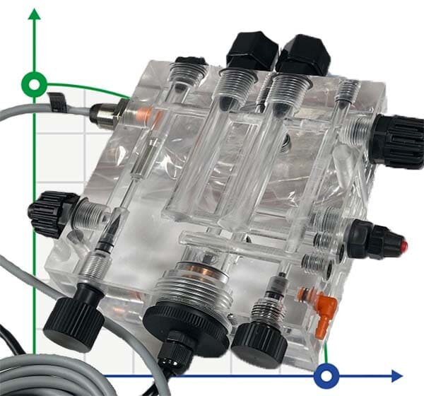 Sonde de chlore SCLO 3 HYCHLOR Cl+pH-Rx-T bifilaire