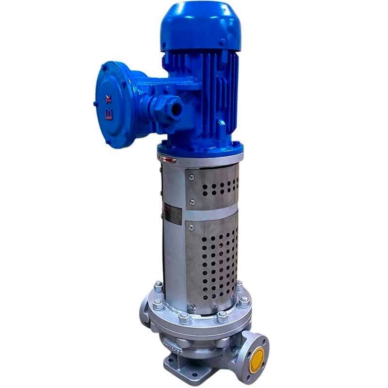 Pompe à huile thermique verticale LQLRY50-50-210/2-CEX, 12,5 m3/h, 50 m, 5,5 kW, 2900 rpm, Ex