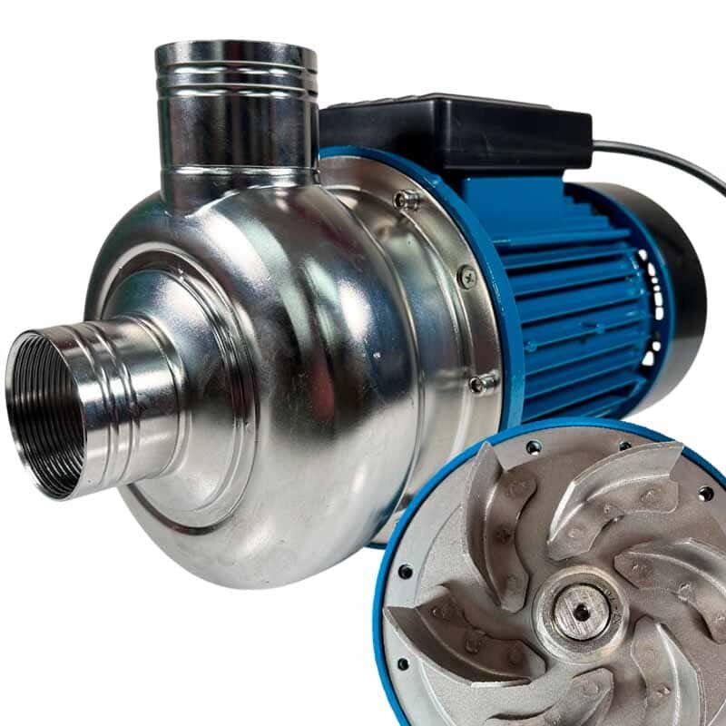 Pumpe zum Pumpen von Kwas, Saft, Bier, Milch TS200, 1,5 kW, AISI 304, 220 V/50 Hz, 2900 U/min mit offenem Laufrad