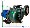 Bomba para productos químicos QHB-50032 GFRPP, 520 l/min, 19 m, 380 V, motor ABLE, centrífuga autocebante
