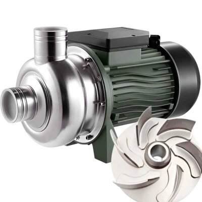 Насос для пивного сусла с солодом TS300, 2,2 кВт, AISI 304, 220В/50Гц, 2900 об/мин с открытым рабочим колесом