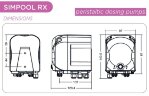 Перистальтичний дозуючий насос AQUA PDP SIMPOOL RX 03-01 - 230V - SANTOPRENE - COMPLETE WHITE - ADPST1