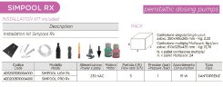 Перистальтичний дозуючий насос AQUA PDP SIMPOOL RX 03-01 - 230V - SANTOPRENE - COMPLETE WHITE - ADPST1