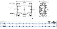 Pneumatic diaphragm pump BOA Q8 PP