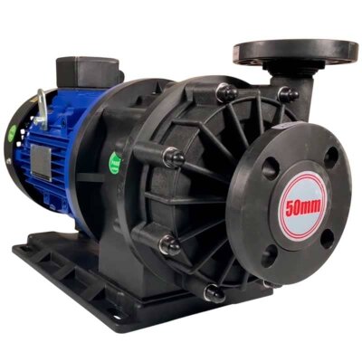 Pompa chemiczna z napędem magnetycznym QHX-E-545-SSV5V38AFGABS, CFRETFE, 500L/min, 35m, 380V