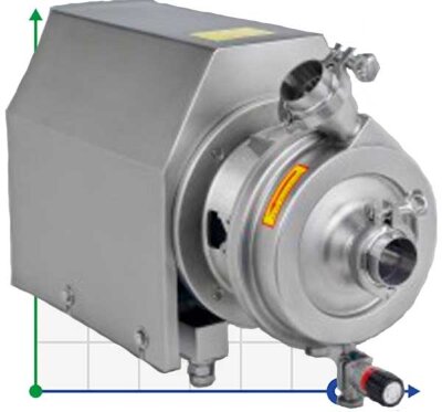 SCP-L, 10T, 60M, AISI 304, 7,5 kW Motor ABB, bomba centrífuga higiénica 380V