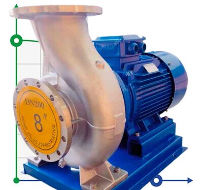 TKHW 200/400-75/4 (400/50), 75 kW, AISI 304, 1480 horizontal stainless steel pump