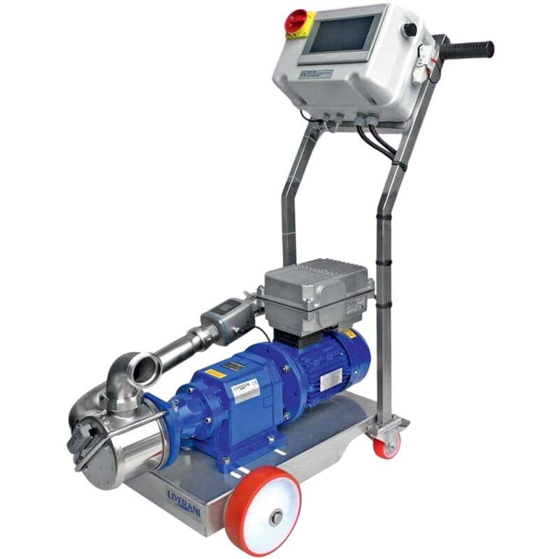 Pompe à impulseur pour concentré de tomates, beurre fondu LIVERANI ALL IN ONE MAXI 38-440 (Macon) NR TF 4kW, 50-600tr/min, 380V tout-en-un