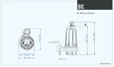 Dreno BIC 40-2/056 M/G Drainage Tauchpumpe mit zweikanaligem Laufrad