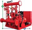 Estación de bombeo automática contra incendios BEDJ 1000/9-125-125-12 (63 l/s, 90m, 90kW)