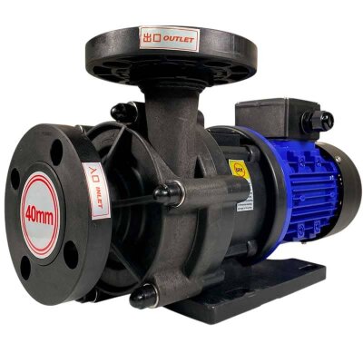 Pompa chemiczna z napędem magnetycznym QHX-E-440-SSV5V38AFGABS, CFRETFE, 240L/min, 12.3m, 380V