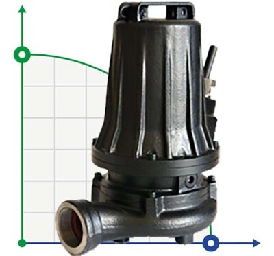 Sewer submersible pump Dreno H2 HT 50/2/125 C.501 with two-channel impeller