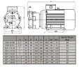 Pompa próżniowa do suszenia ESV 115/30, 25 m3/h, 0,75 kW, 3000 obr.