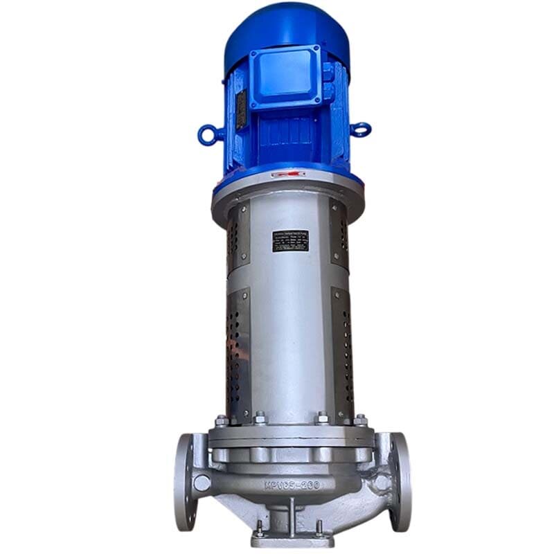 Pompe verticale de transfert de chaleur LQLRY65-65-210/2-C, 25 m3/h, 50 m, 7.5 kW, 2900 rpm