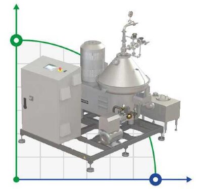 Separator MAXCLEAN BACTERİA 10T bactofuge, cleaning products from bacteria