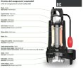 Dreno BIC 40-2/056 T Abwasser Tauchpumpe mit zweikanaligem Laufrad
