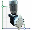 Agresywna pompa membranowa dozująca kwas AQUA MSB, PVDF, 170 l/h, 10 bar, 0,37 kW, 380 V