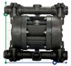 Pneumatic diaphragm pump BOXER 81 PVDF IB81-FCMTTFD--