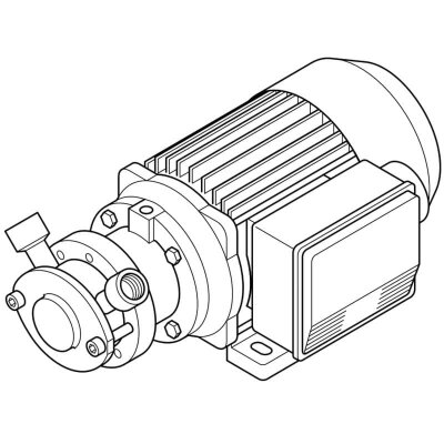 Pompe à impulseur pour de produits alimentaires visqueux LIVERANI EP MICRO 3/8" NR MF/I 0,25kW, 1400tr/min, 220V avec inverseur