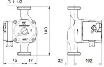 Circulation pump Grundfos UPS 25-40 180