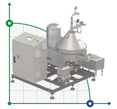Separator MAXCLEAN BACTERİA 15T for cleaning bacteria