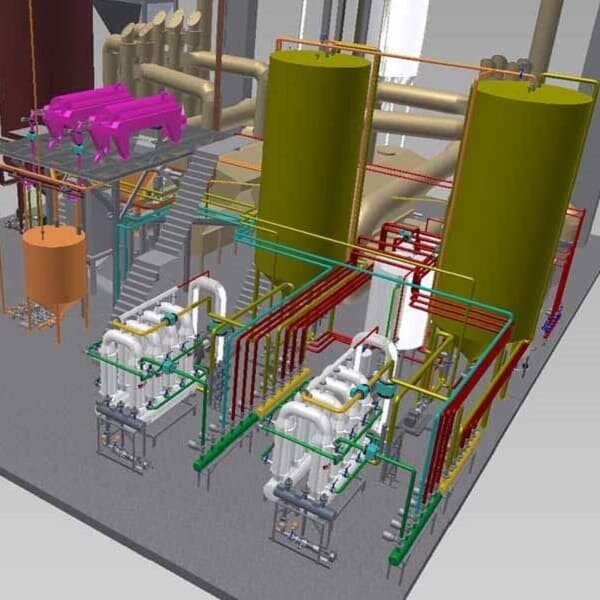 Construction de départements pour le traitement des vinasses de distillerie