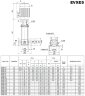 Многоступенчатый насос для питания котлов EVXE 5/11, 2,2 кВт, 7,8 м3/ч, 104м, 220V/M, AISI 304 (EBARA EVM)