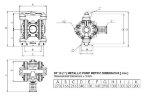Bomba neumática de membrana DPX 10 AL/SN - AL/N - AL/B