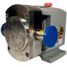 Pompa krzywkowa do pomidorów, ketchupu LQ3A-3-304/4/B, 0,3-0,8 m3/h, 0,3 MPa, 0,75 kW, 200-500 obr./min, AISI 304 bez silnika, przyłącze zaciskowe