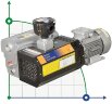 Вакуумний насос Zinisan ZYVP-100-M/2,2 масляний одноступеневий
