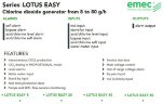 Система дозирования и контроля диоксида хлора EMEC LOTUS EASY 20 г/ч, для дезинфекции воды