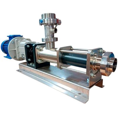 Гвинтовий насос 3101-0106, AISI 304/EPDM, 1,1 кВт, 380В/50Гц, 400 об/хв, 6 бар для шампуню, гелю, бальзамів, мила