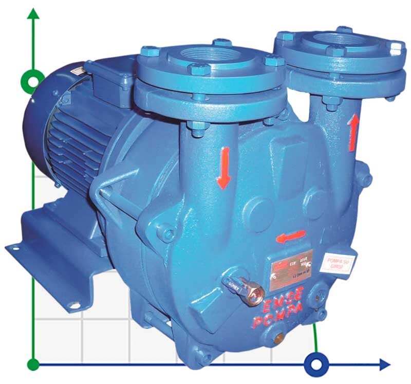 Verdampfungs-Vakuumpumpe ESV 270/150, 384 m3/h, 11 kW, 1450 U/min