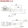 Pompe à vis pour le traitement des eaux usées ATLAS DOS 11.2-05-WIFI-0.50 HP-3.40-2800-A-N-VITON