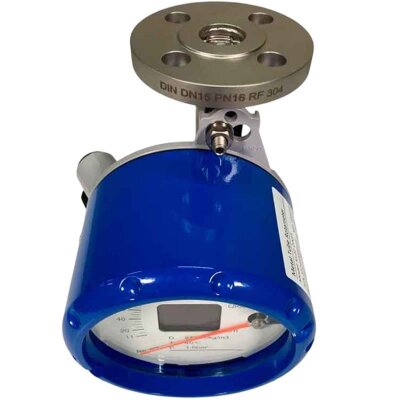 DN15 Edelstahl-Durchflussmesser Rotameter KLZZ PN6 (flüssiges Alkoholgemisch C2H5OH 92%), 11-110 l/h, 4-20mA, Ex