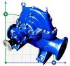 Pompe à double aspiration Split Case 1D200-90a, 3000, sans moteur